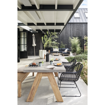 KARWEI tuintafel Vic light teak hout 215 x 95 cm
