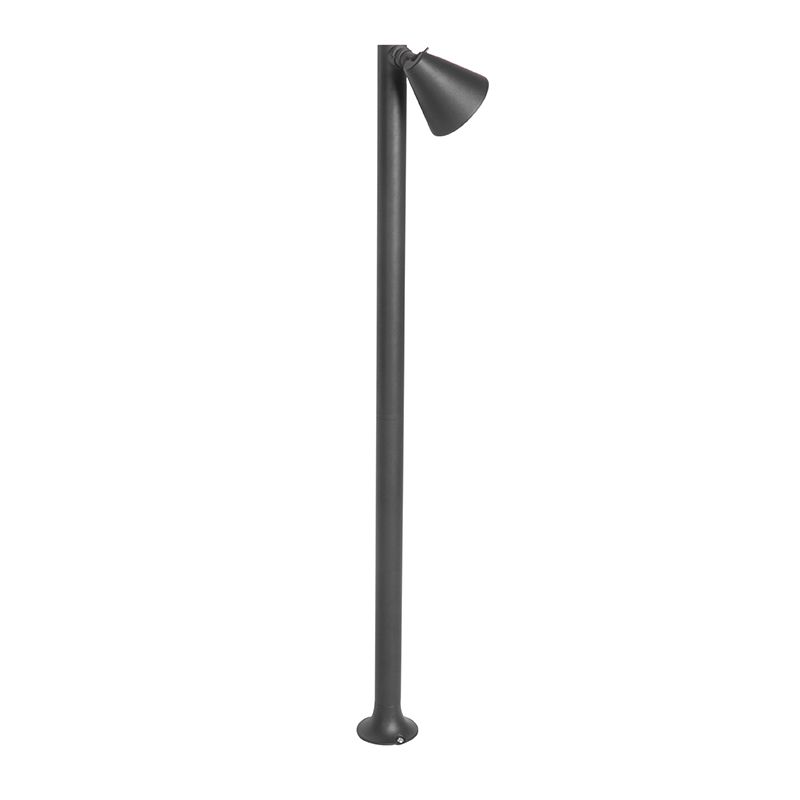 Modern buiten paaltje zwart 100 cm IP44 verstelbaar - Ciara