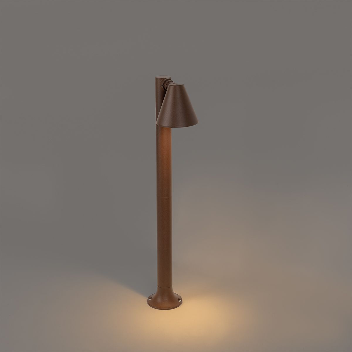 Modern buiten paaltje roestbruin 60 cm IP44 verstelbaar - Ciara