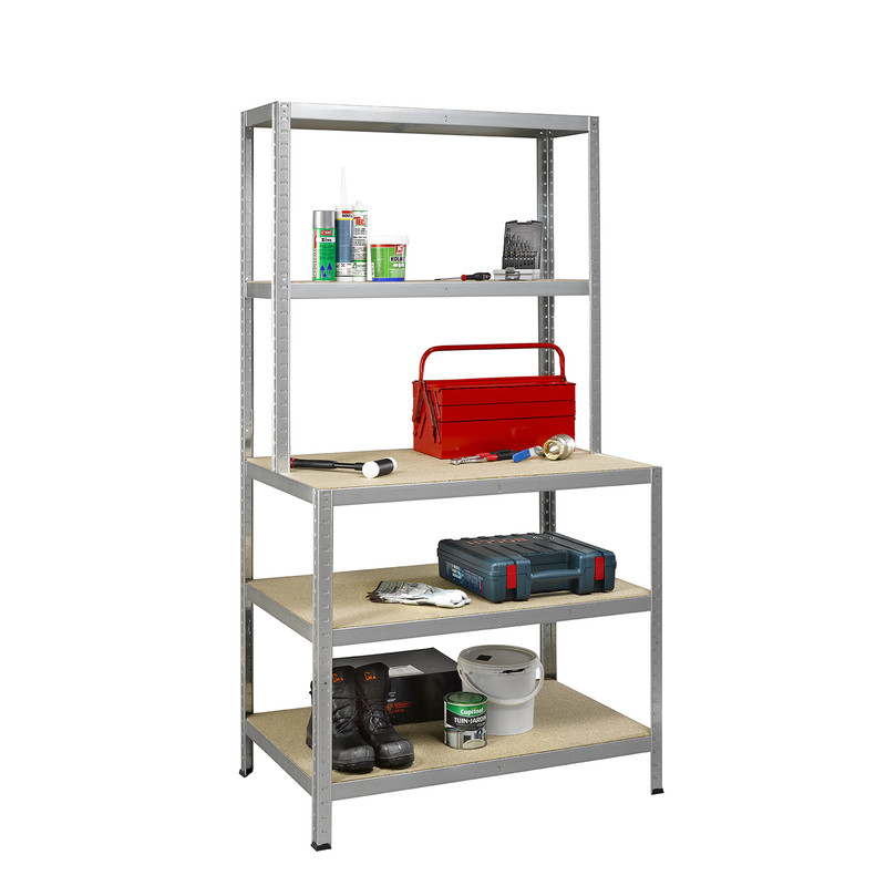 Werkbank Strong Work - 200kg 100x186x60/30cm