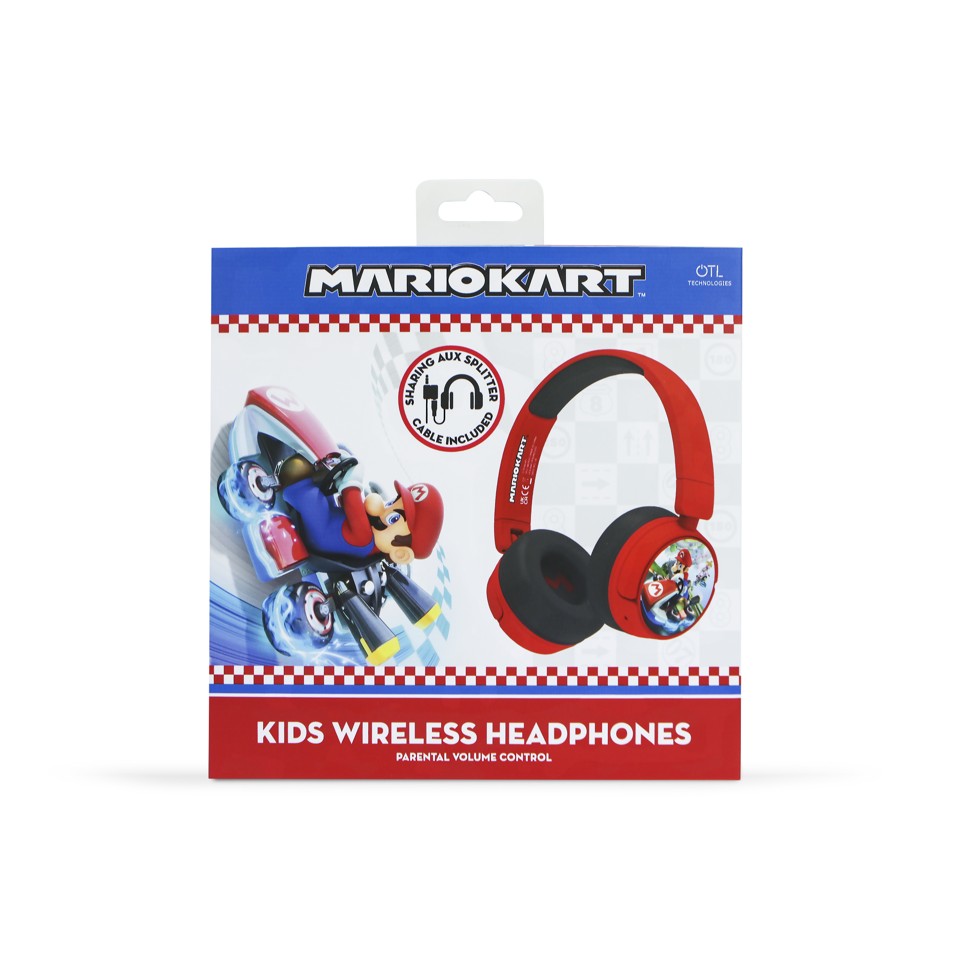 OTL - Bluetooth Hovedtelefoner m/Voksen Kontrol - Mariokart