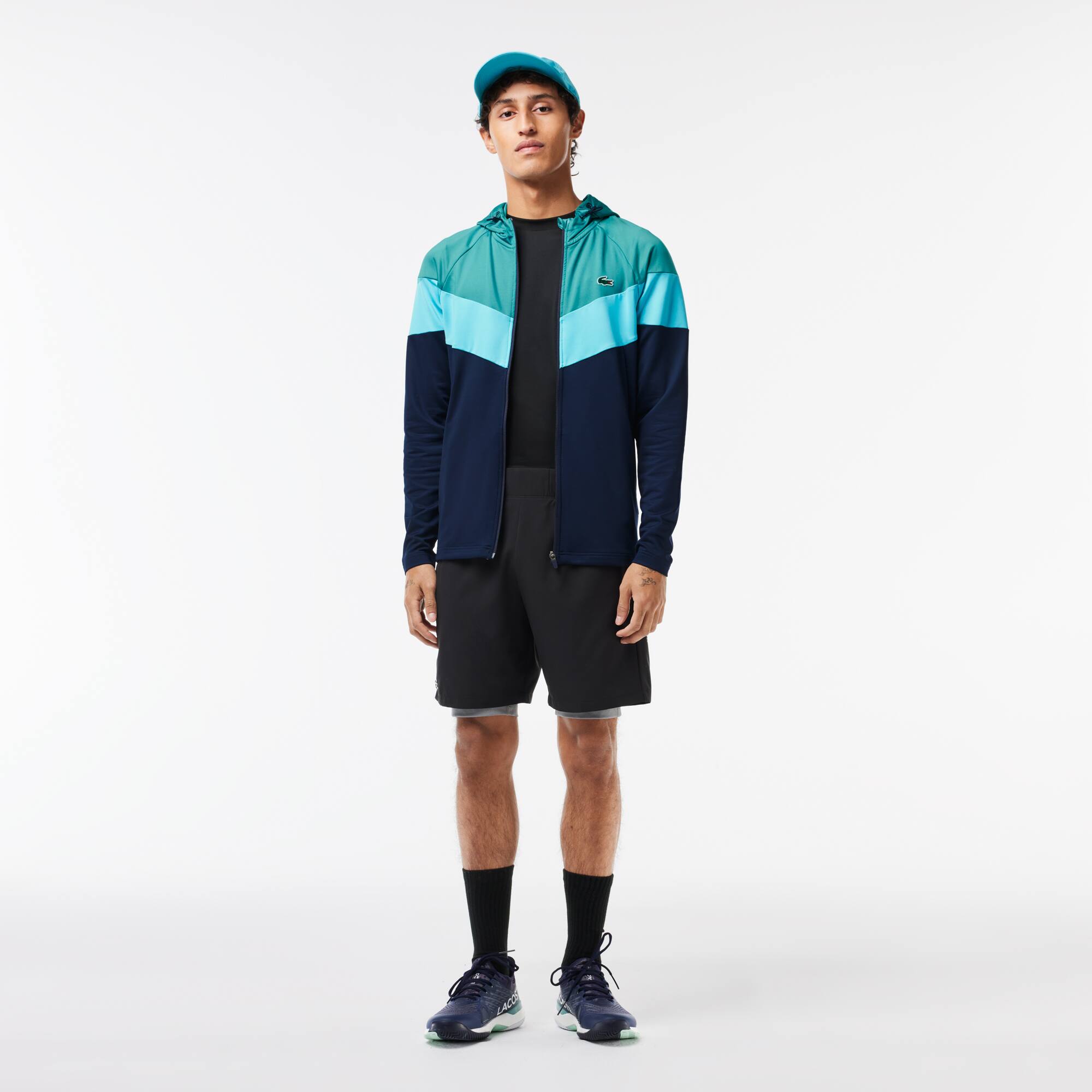 Sport-Sweatshirt aus Stretch-Gewebe Sweatshirts - Blau - Lacoste - Herren