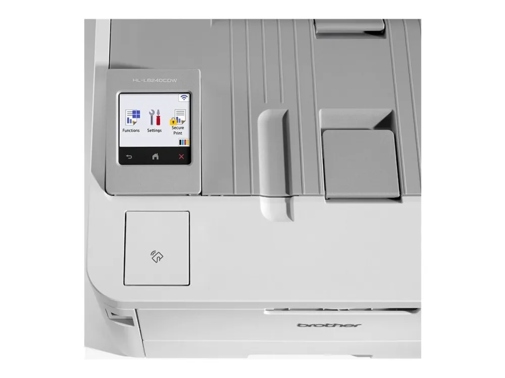 Brother HL-L8240CDW - Printer - farve - Duplex - LED - A4/Legal - 600 x 600 dpi - op til 30 spm (mono) / op til 30 spm (farve) - kapacitet: 250 ark - Gigabit LAN, Wi-Fi(n), USB 2.0, NFC