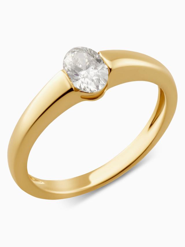 Brillant-Ring, oval, 0,50 ct., SI, Gold 585