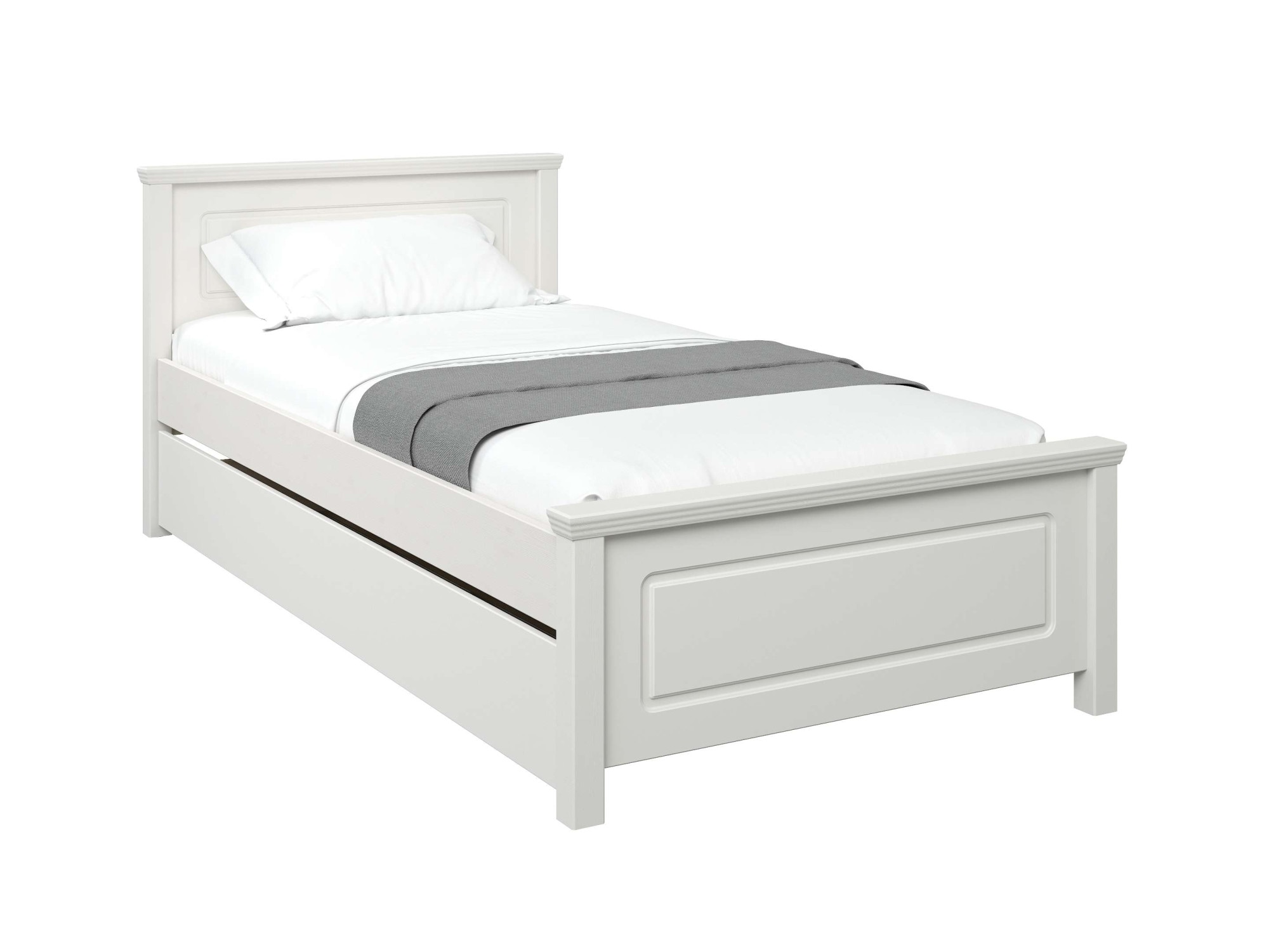 Home affaire Bett »Svea, Komforteinstiegshöhe und Breite, auch für Senioren geeignet« H/B/L ca.  86/100/200 cm,  Belastbarkeit 170KG! Schublade optional, Massivholz, mit Lattenrost