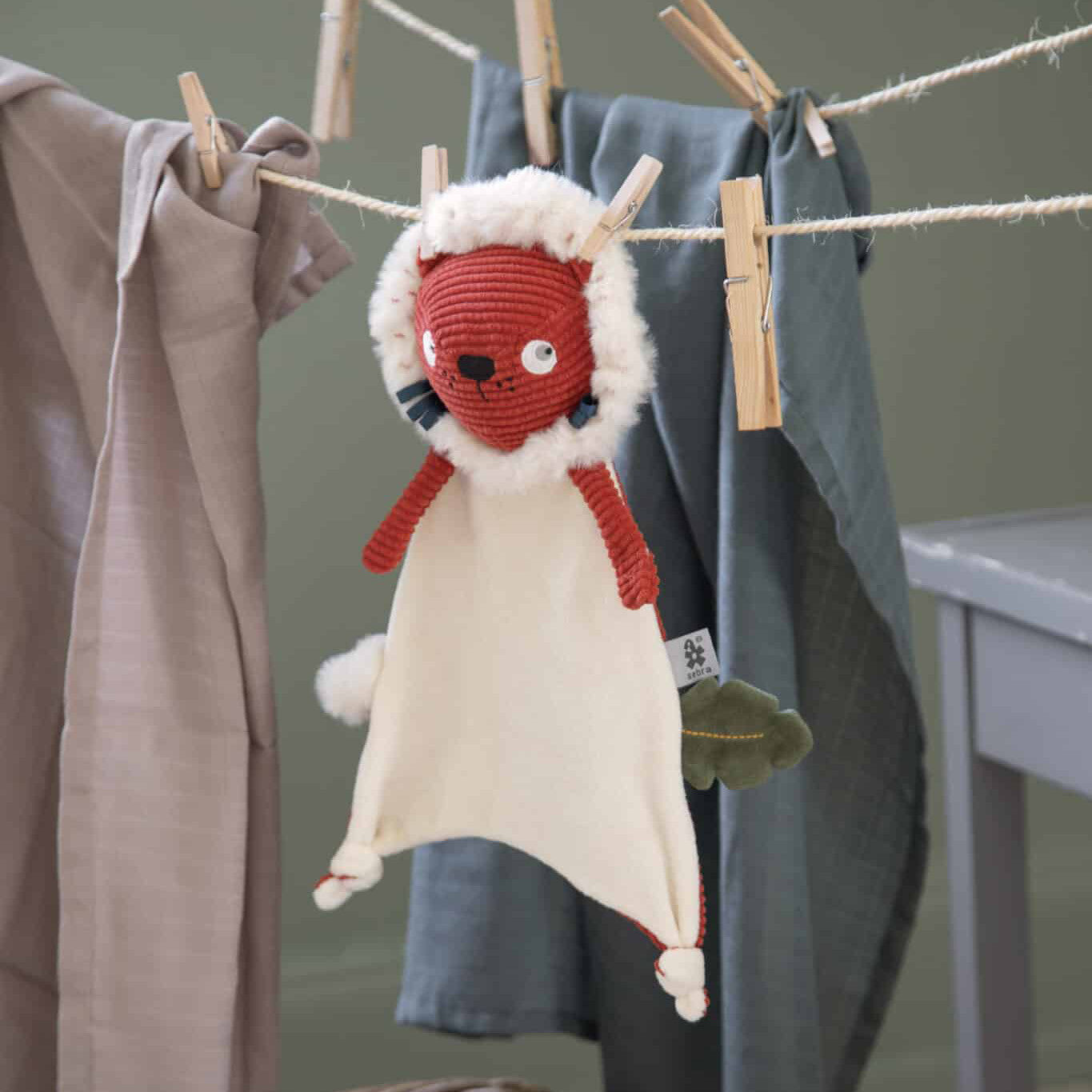 Baby Aktivitäts-Schmusetuch Lee der Löwe Dunkel Orange