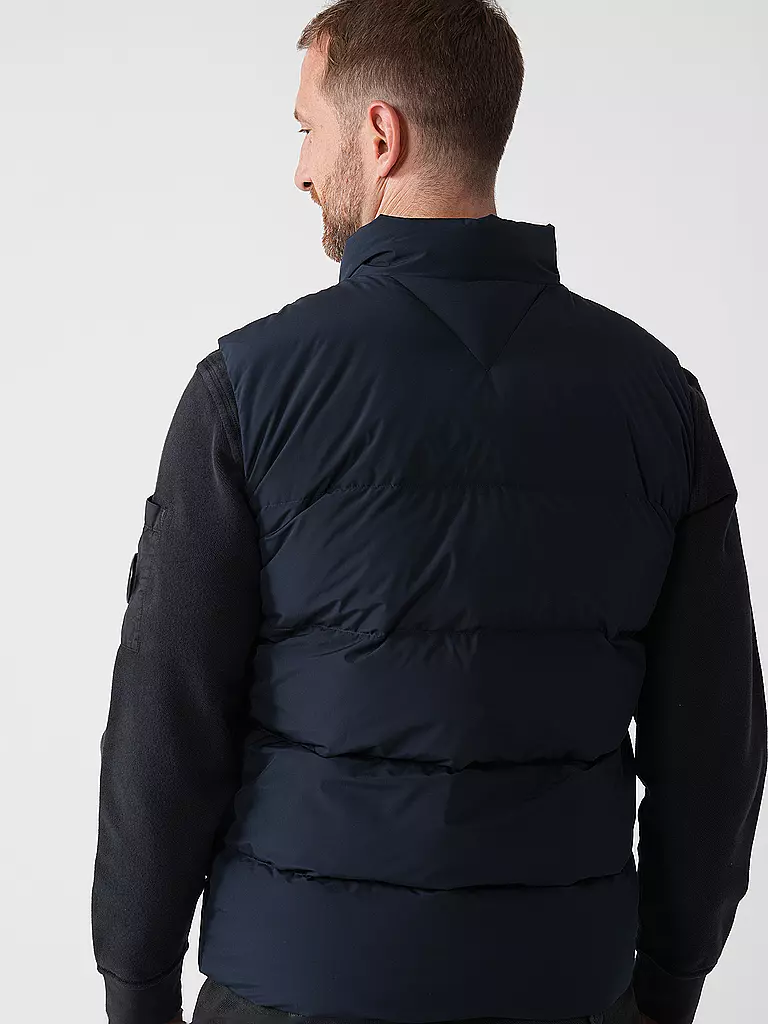 TOMMY HILFIGER Daunensteppgilet blau