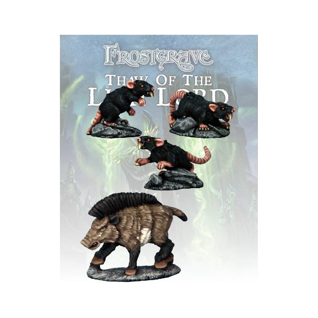 Frostgrave - Sanglier et Rats géants