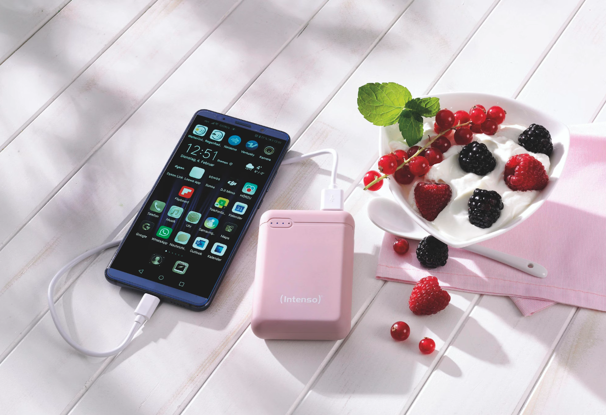 (3.1A) 10000mAh XS10000 USB C / USB A Powerbank Ladegerät mit LED Anzeige (7313533) - Rosé