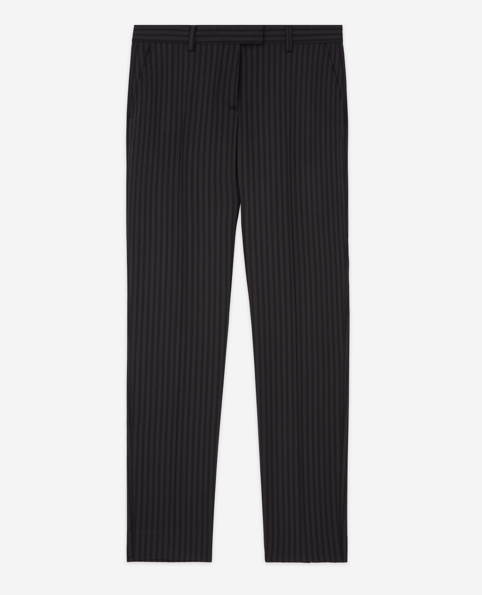 Pantalon de costume en laine rayé