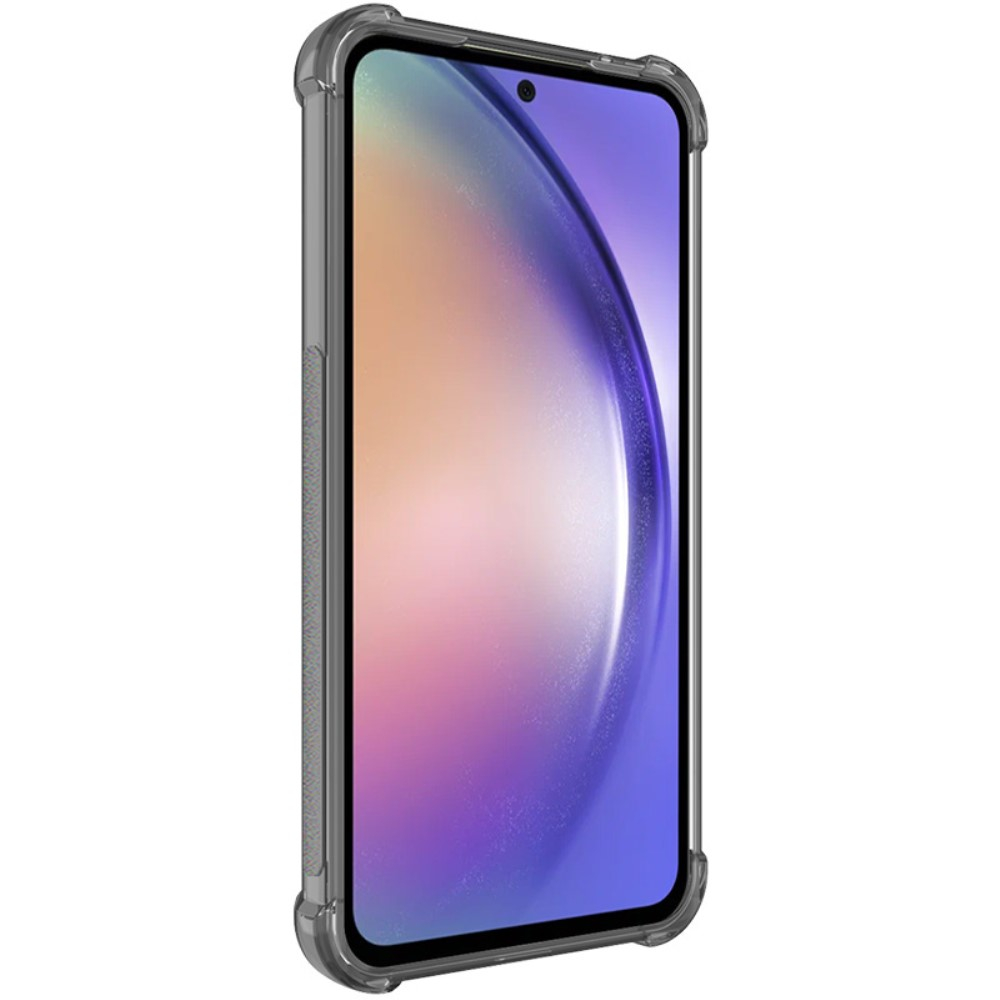 Samsung Galaxy A55 Gummi Hülle Air Cushion Fallschutz - Schwarz / Transparent