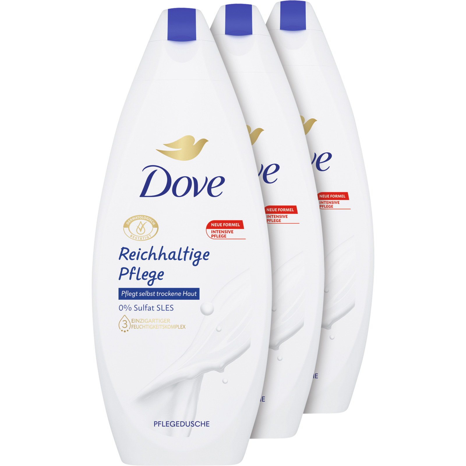 Dove Duschpflege Reichhaltige Pflege 3 x 250 ml