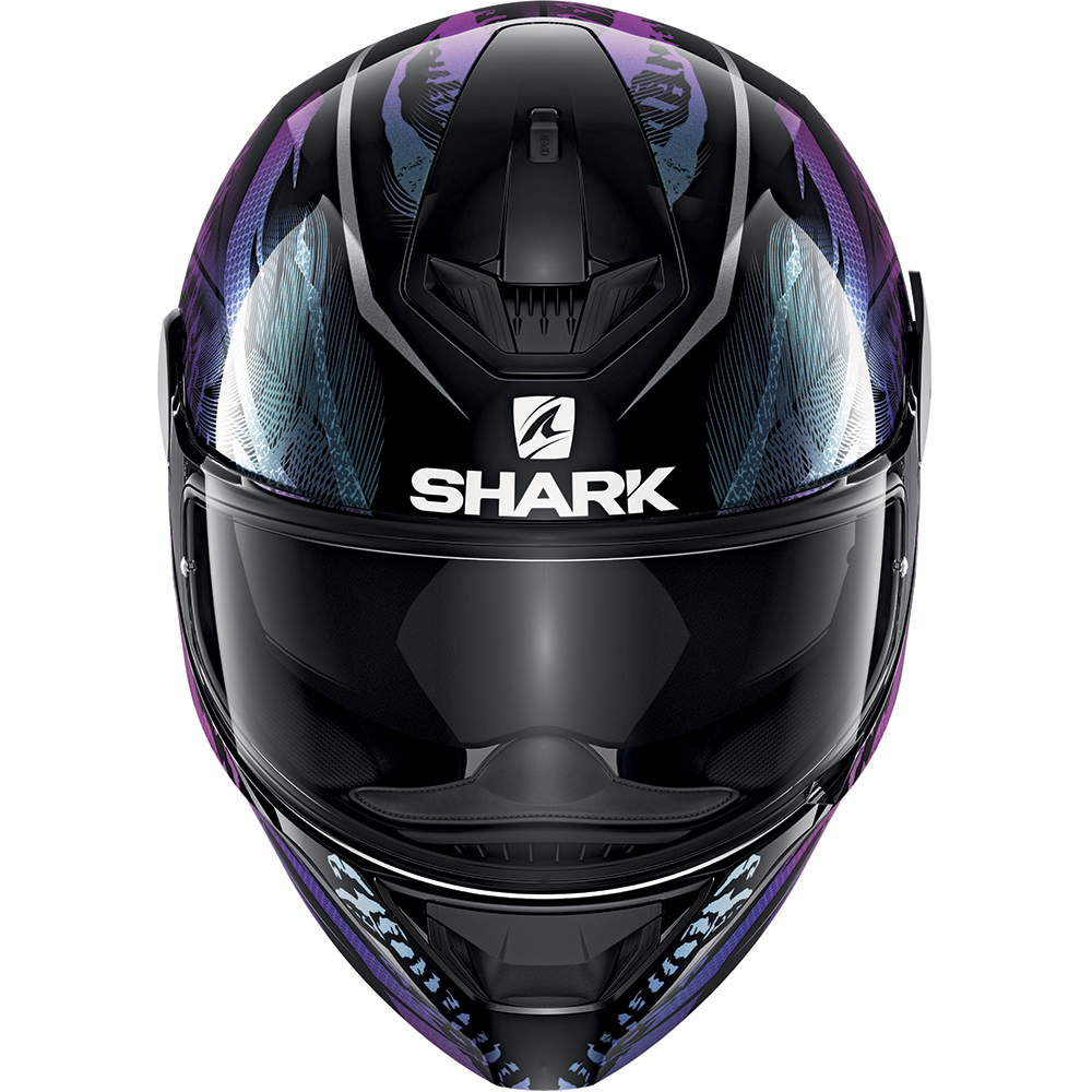 Shark - Casque D-Skwal 2 Shigan Noir / Violet / Bleu / Gris