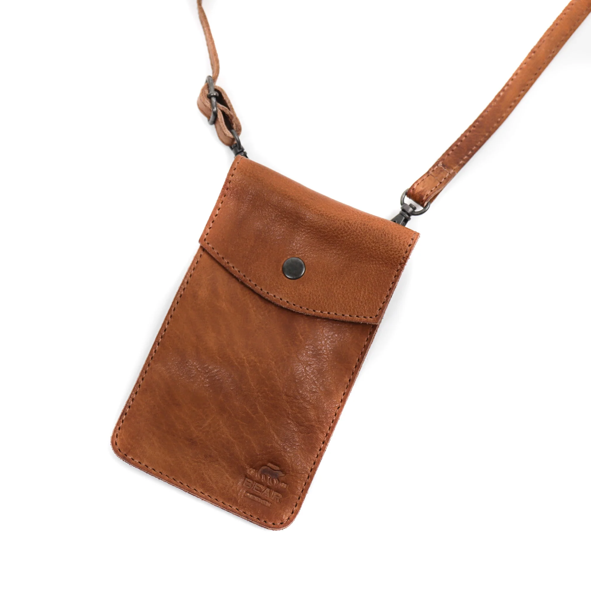 Bear Design Callisto Pelle Telefoontasje Priya Cognac CP2071