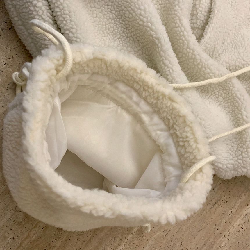 Glotto - Fuzzy Crossbodytas met trekkoord