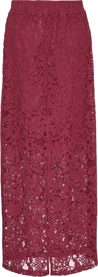 Kaffe KAlanice Lace Skirt Rumba red