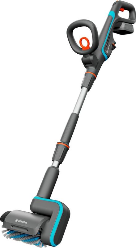 GARDENA - AquaBrush Patio - Accu-multireiniger - 18V - Gebruiksklare Set