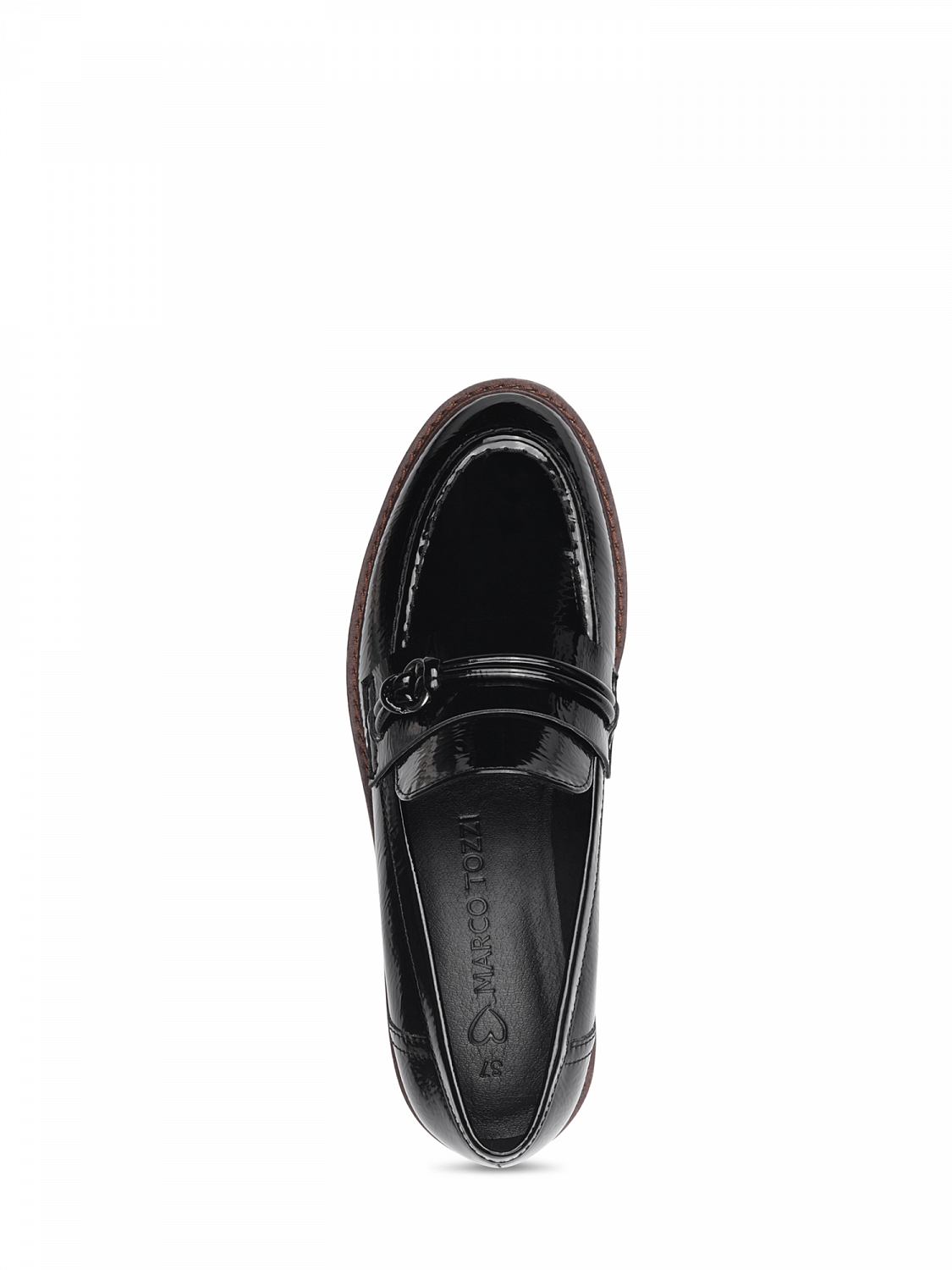 Marco Tozzi Black Patent Loafer