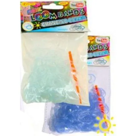 Loom Bands UV Farbe 250 Stück im Beutel, 3-fach farbig sortiert