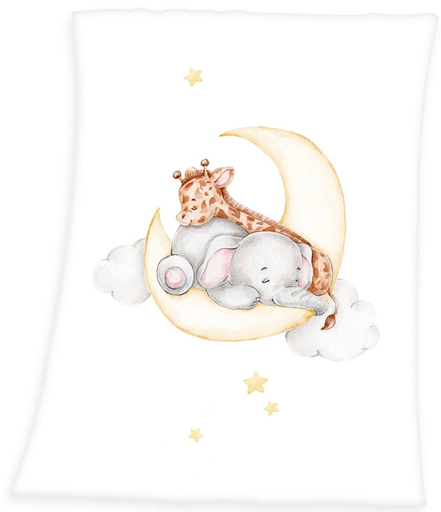 Baby Best Babydecke »Sleeping on the Moon« mit liebevollem Motiv