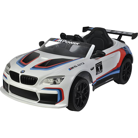 BMW M6 GT3 hvid elektrisk bil 12V