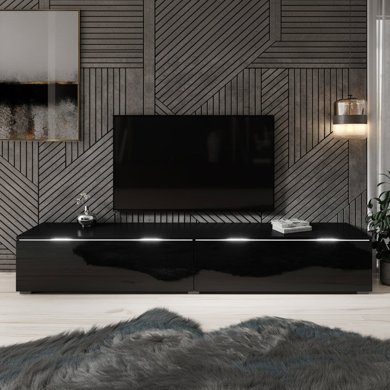 Dixon - TV-Meubel - Zwart - 180 cm