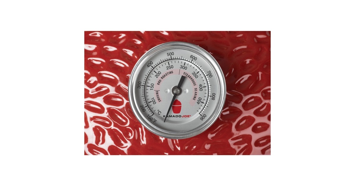 Kamado JoeClassic II houtskoolbarbecue  (Rood/zwart, Ø 46 cm)