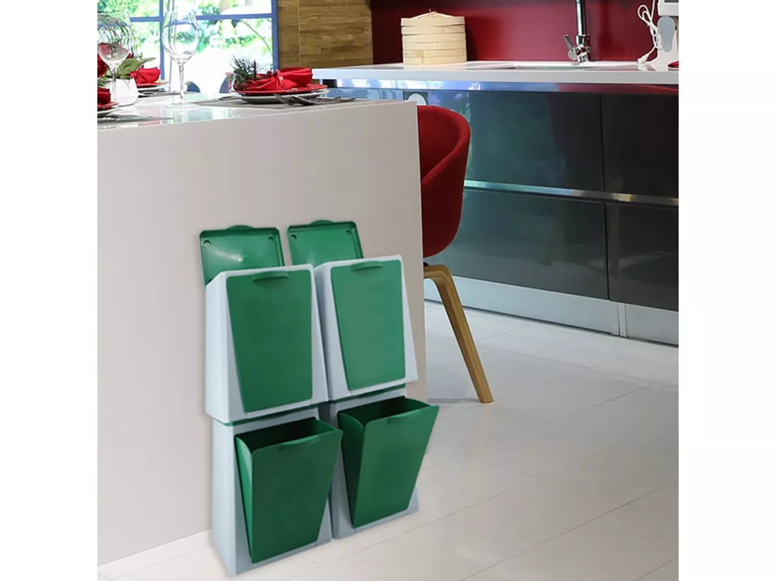 ECUBE - Bacs modulaires de recyclage Vileda 10L