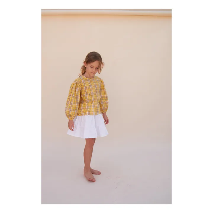 Longlivethequeen Blouse Bouffante Carreaux | Jaune