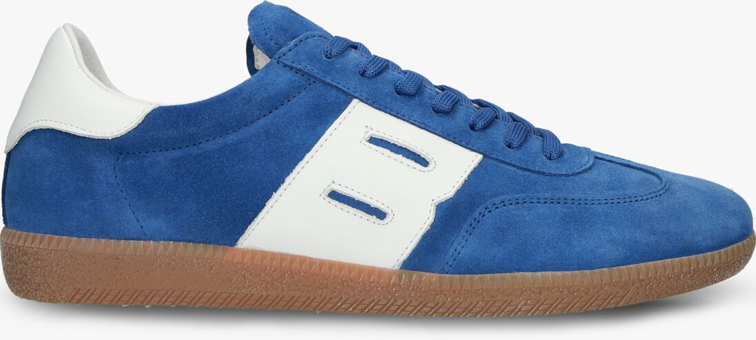 blauwe blackstone lage sneakers lime wren