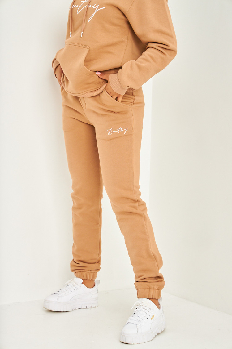 Pantalon de jogging camel inscription Brentiny