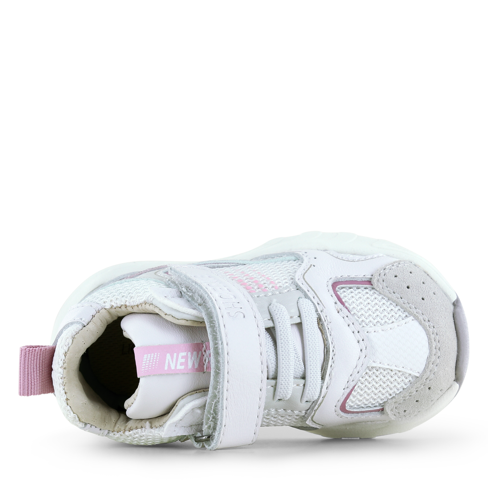 Shoesme wit sneakertje Mesh, Microfiber leer, Suède | Meisjes schoenen