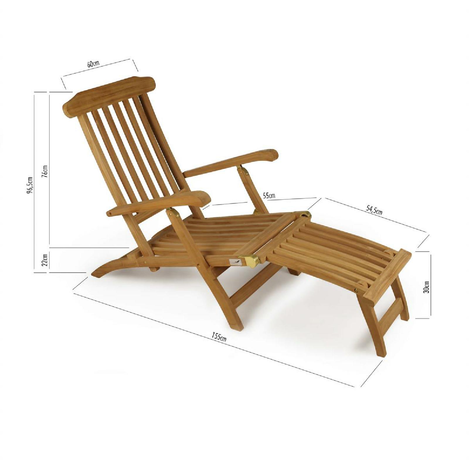 VCM Liegestuhl Deckchair 