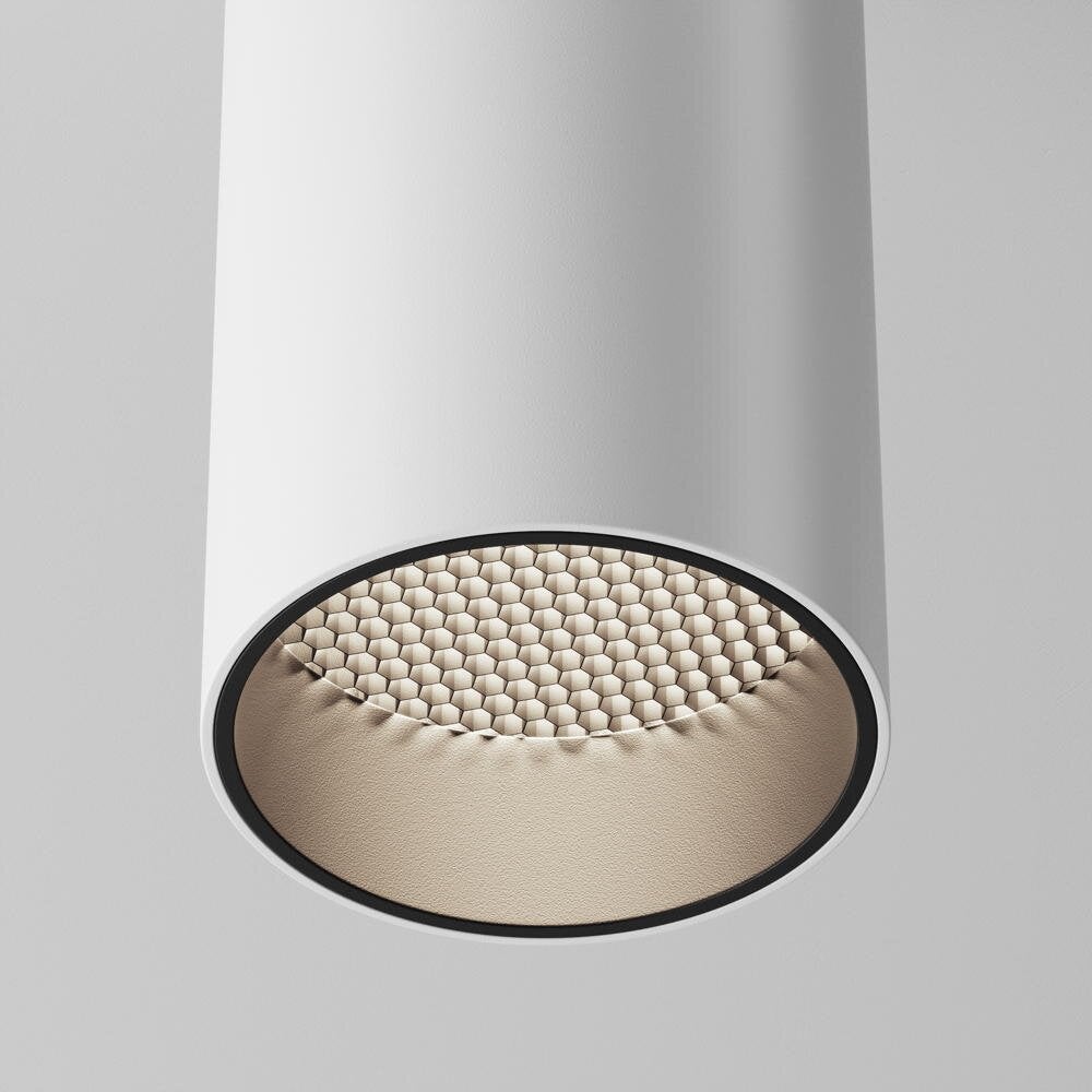 Focus LED plafondopbouwlamp in wit, 12W, 900lm, 4000K