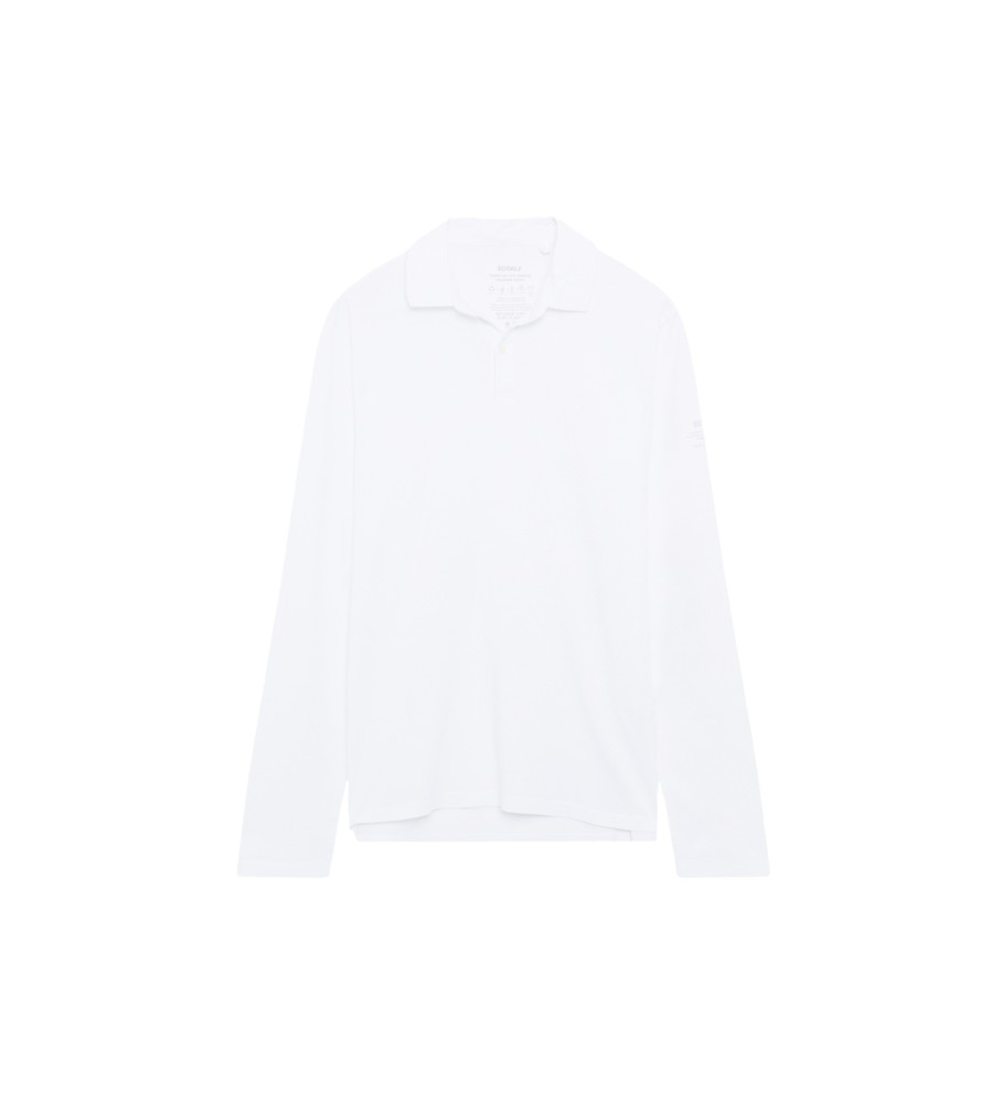 Polo ECOALF Theoalf Manga Longa Branca