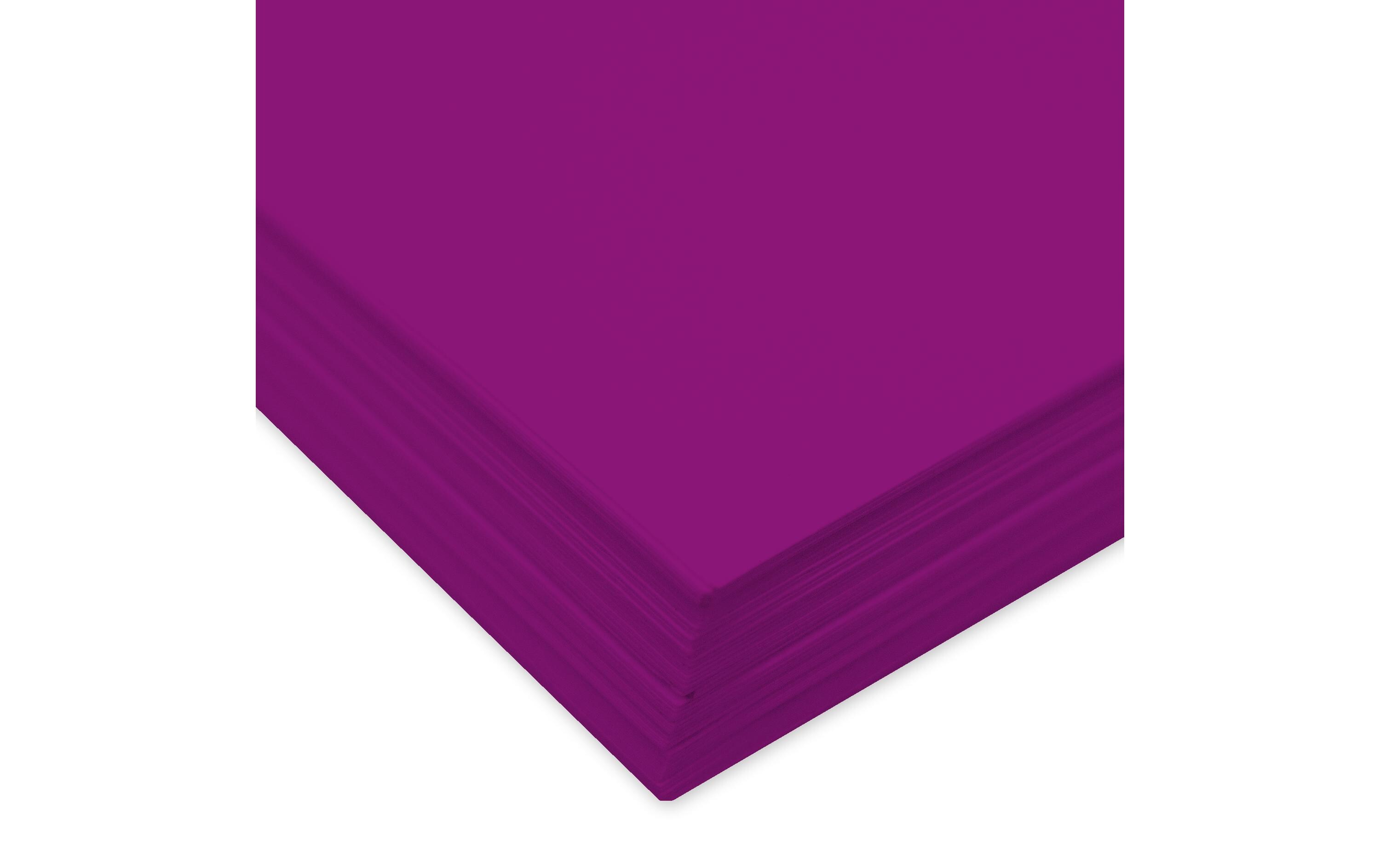 Tonzeichenpapier A4, 130 g/m², 100 Blatt, AubergineTonzeichenpapier in der Grosspackung