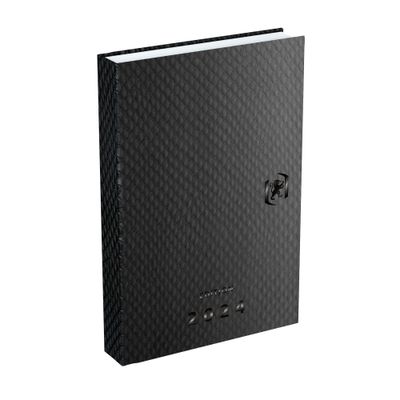 Agenda Ophio - 2 jours par page - 7,4 x 11 cm - noir - Oxford
