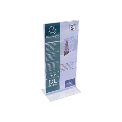 Exacompta - Porte-visuel droit - format DL vertical