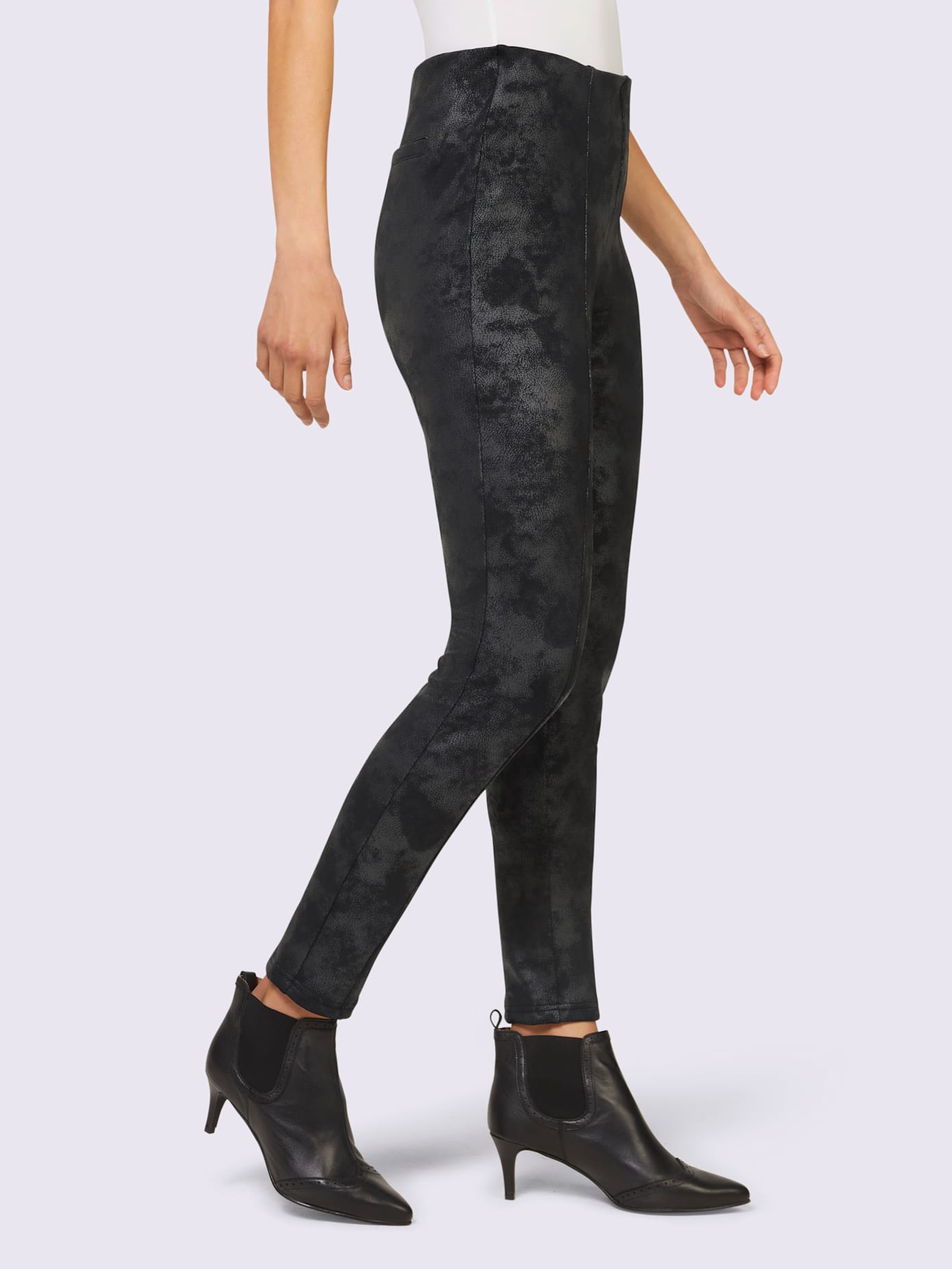 Pantalon revêtement mat et brillant