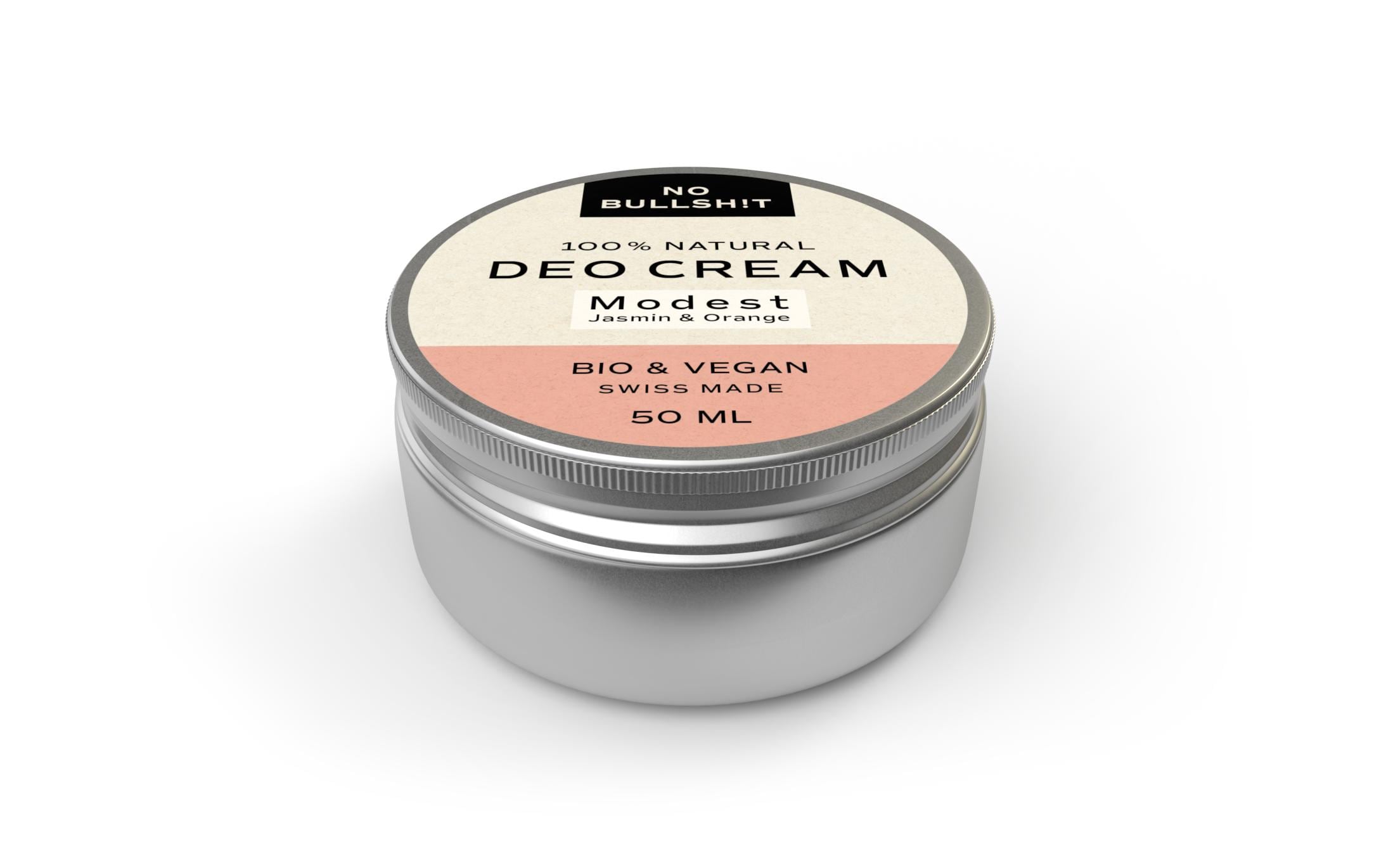 Deo Cream Modest 50 mlNatürliche, vegane Deo Cream ohne künstliche Duft- und Farbstoffe