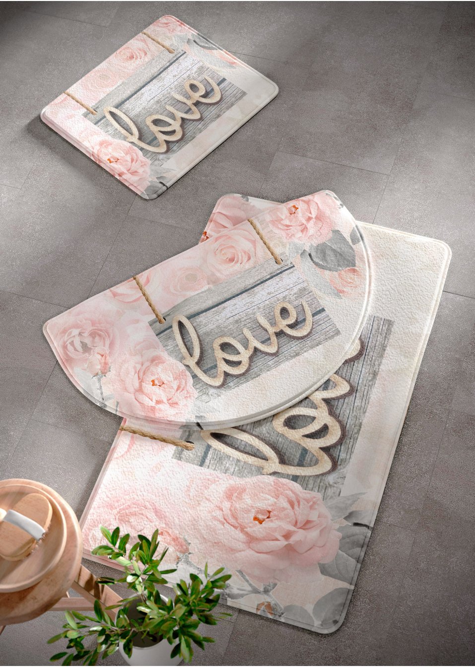 Tapis de salle de bain à mémoire de forme