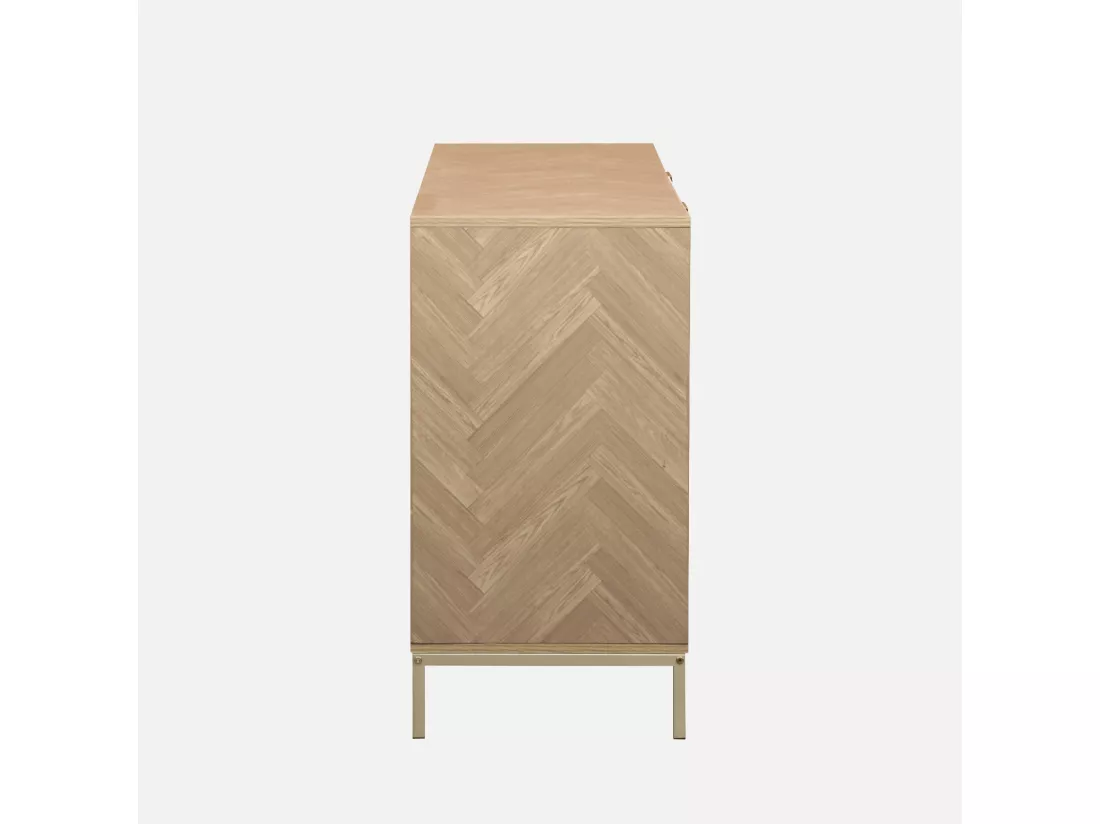 Buffet de rangement. Budapest. deux portes. deux étagères. trois tiroirs. buffet bas. L160 x l 40 x H 75cm
