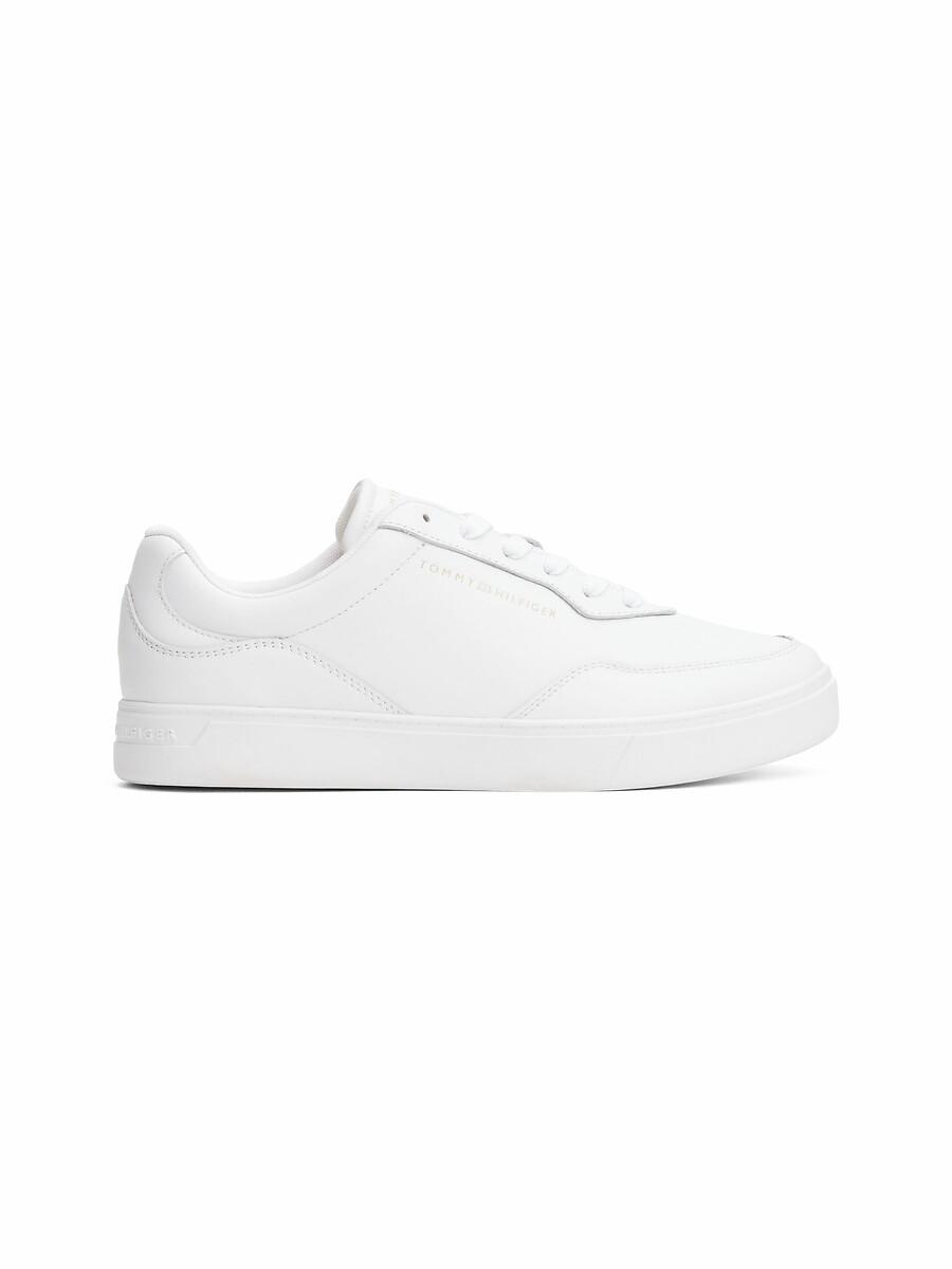 TOMMY HILFIGER<br>Tênis de couro Casual com sola de borracha