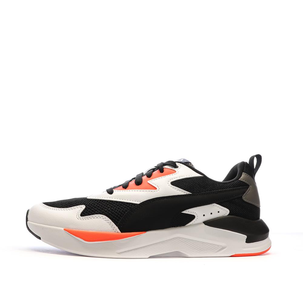 Puma Baskets Blanches/Noires/Orange Homme Puma X-Ray Lite