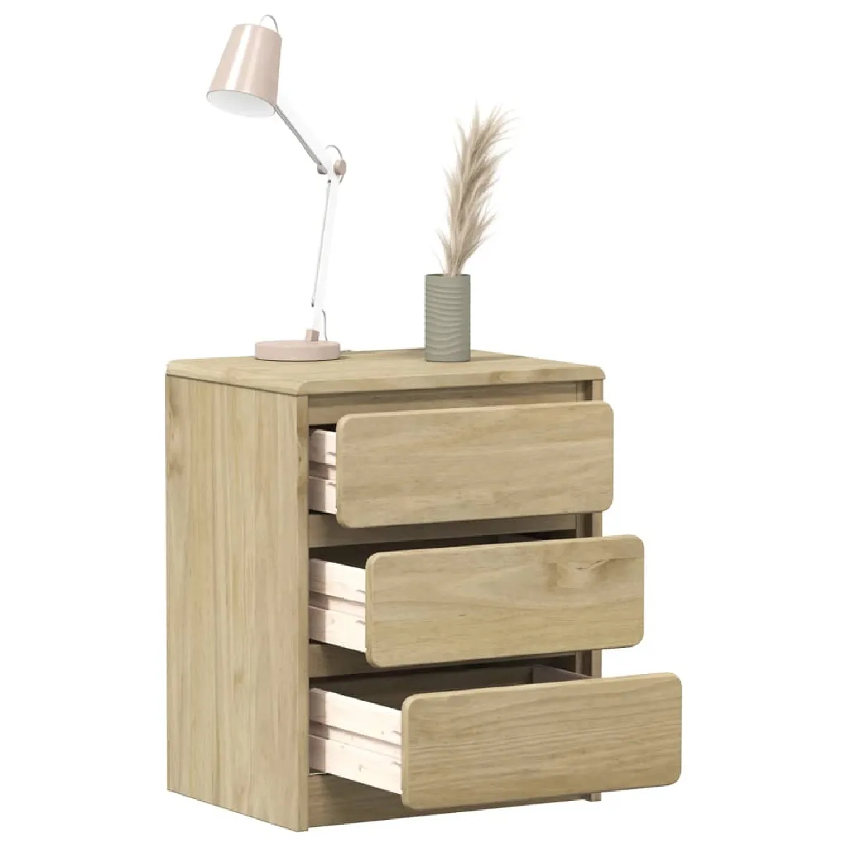 VIDAXL Table de chevet SAUDA - Chêne