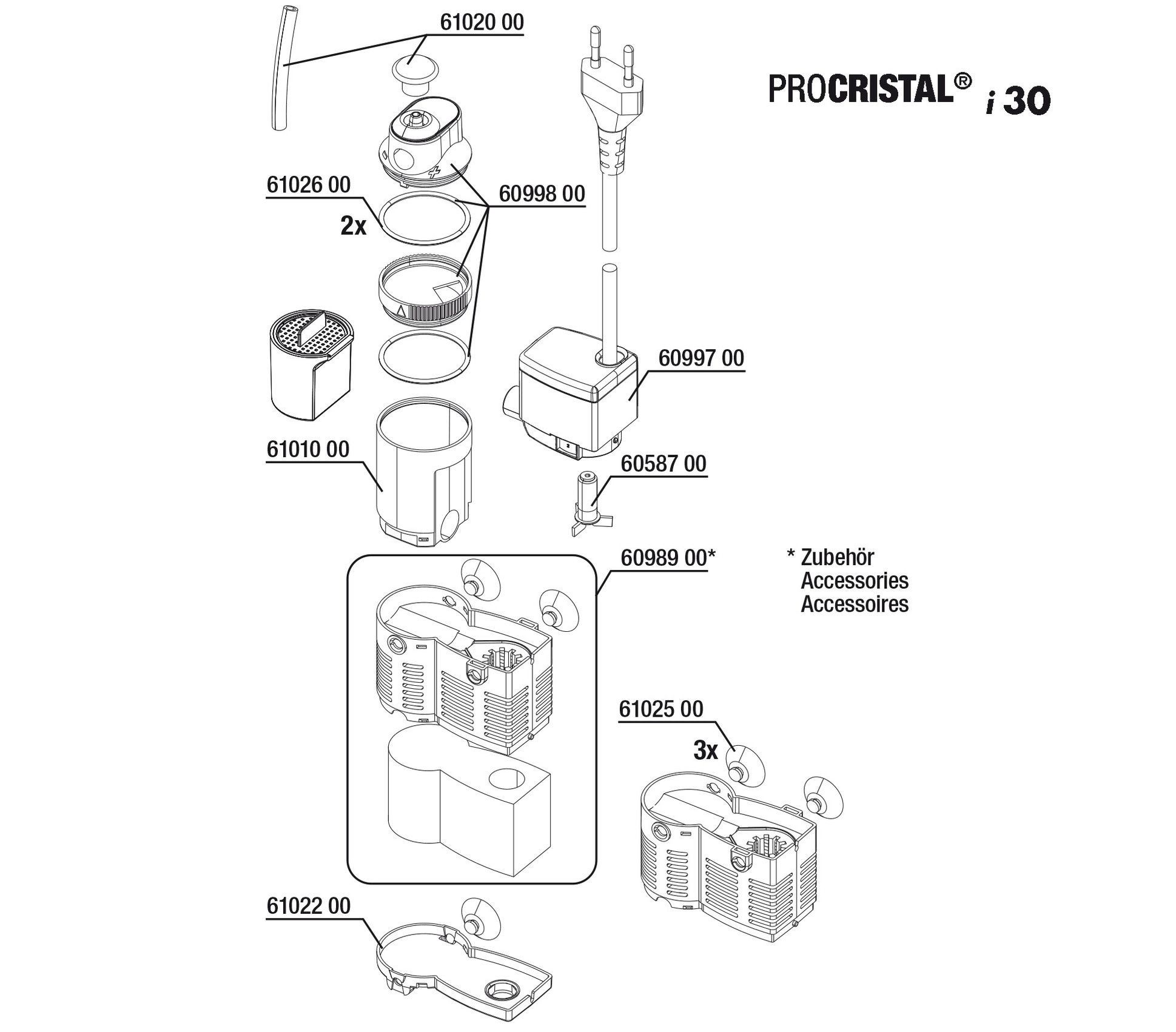 JBL ProCristal i30 | Binnenfilter 200 l/u