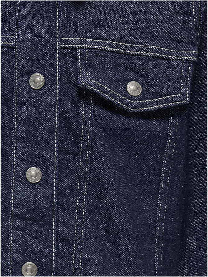 ONLY KOGMERCER LS FOLD-UP JACKET DNM RED Dark blue denim