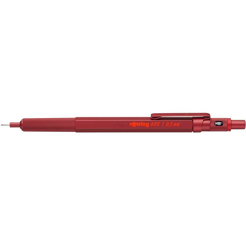 Rotring Druckbleistift 600, 0.5 mm, HB, rot
