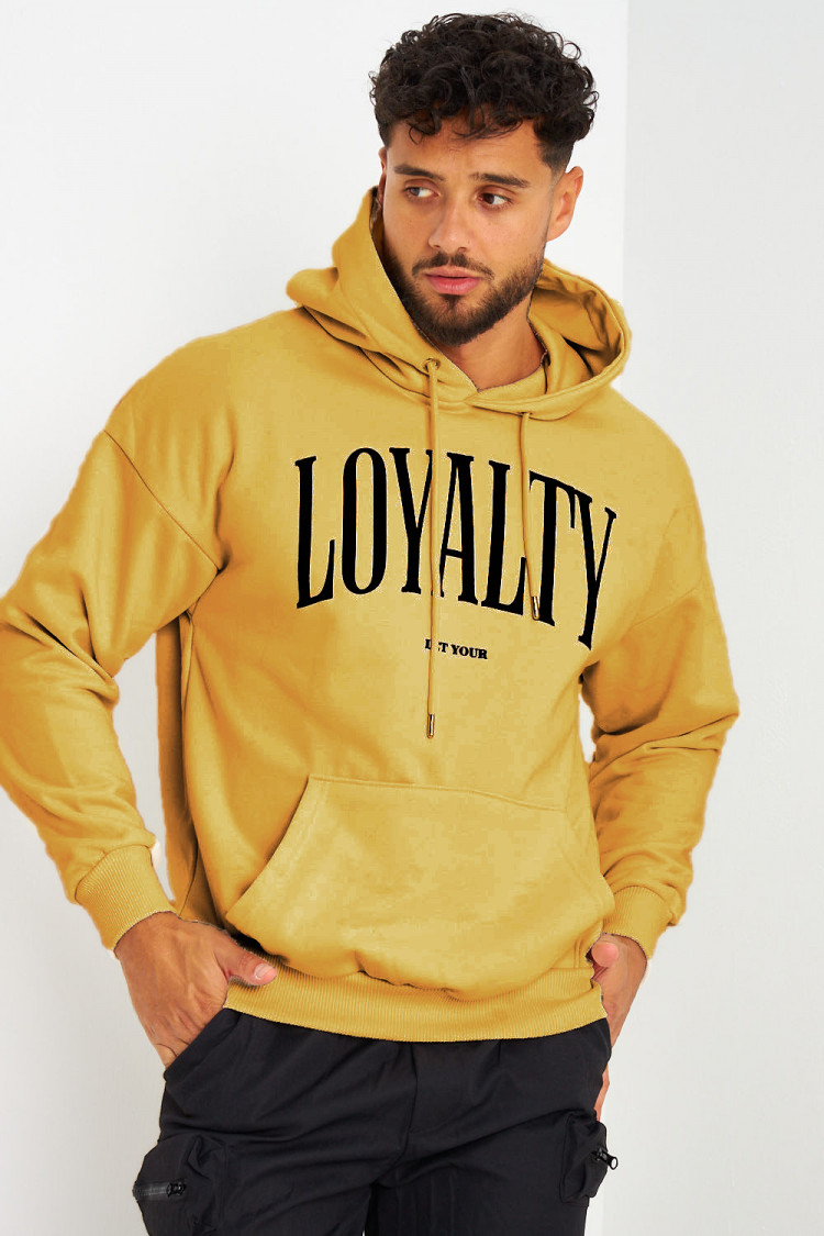 Sweat à capuche camel 