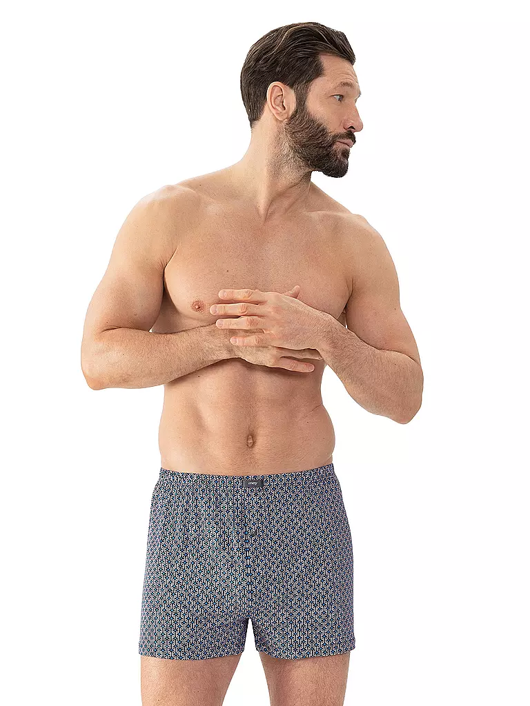 MEY Boxershorts splash blue blau